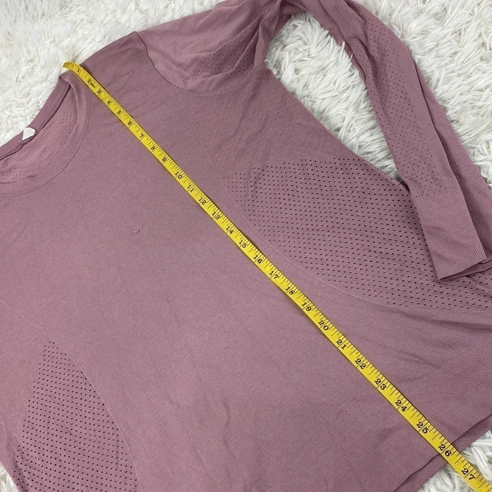 Lululemon Breeze By Long Sleeve*Fusion Pink Taupe / Pink Taupe - Picture 6 of 8